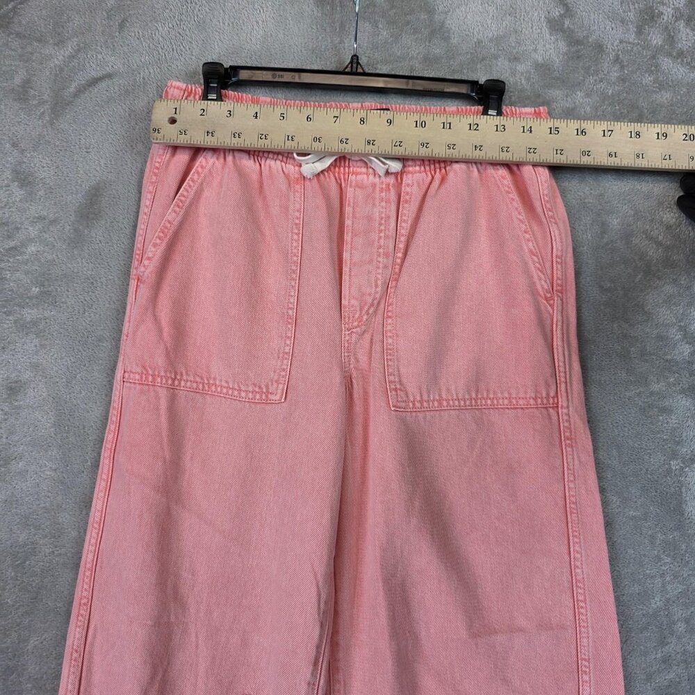 Gap pink drawstring waist, pull-on barrel pants. size S - Picture 7 of 12